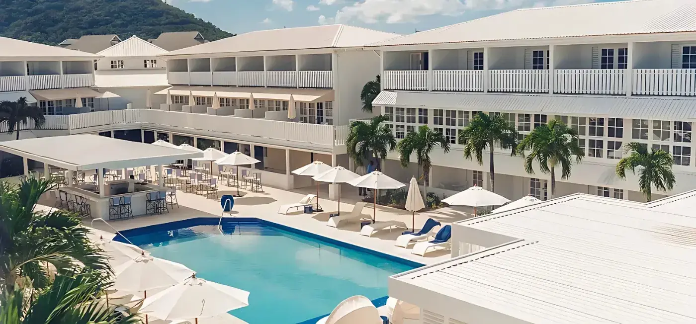 view of Soco House Rodney Bay, St Lucia